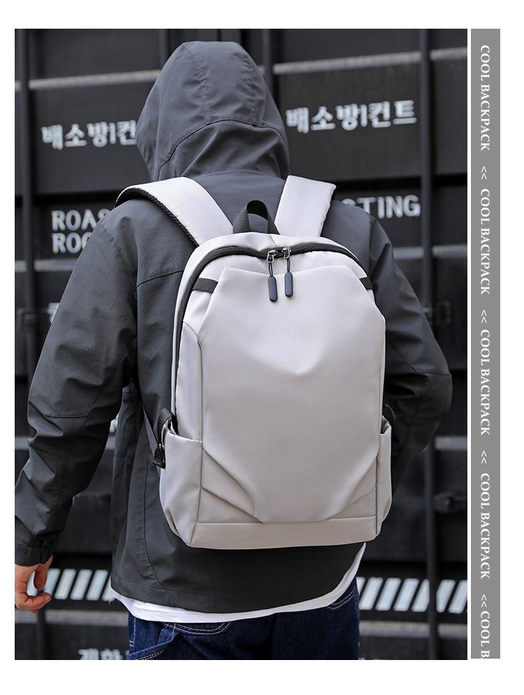 Black Modern Anti-Theft Laptop Backpack with USB Charging Port - Water-Repellent Travel & Business Bag for 15.6 Inch Laptops