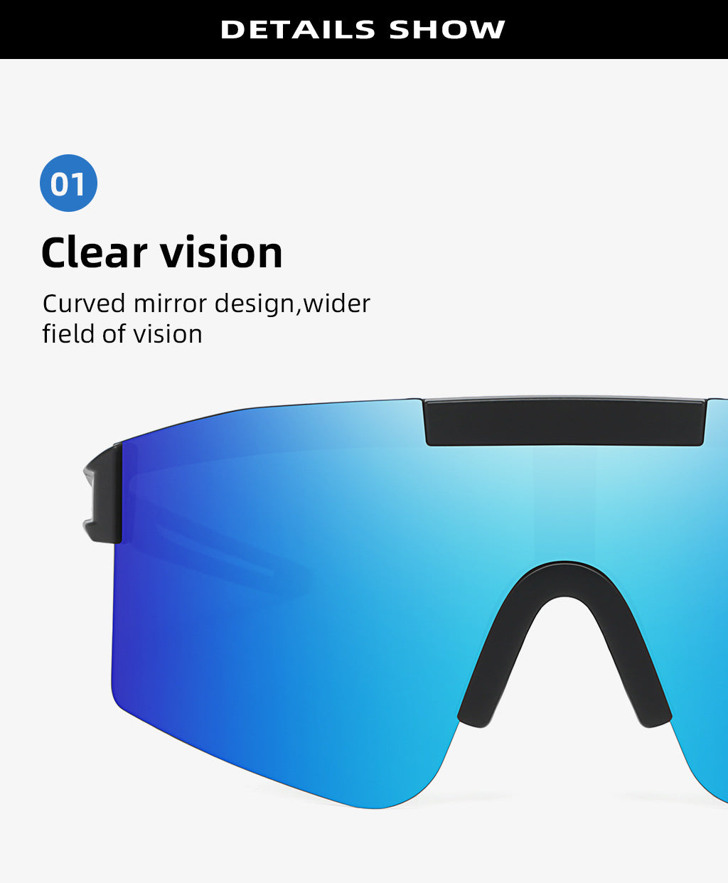 Orange Lenses With Black Temples Ultra-Light Polarized Sports Sunglasses - Wraparound Shield Design for Cycling & Outdoor Performance