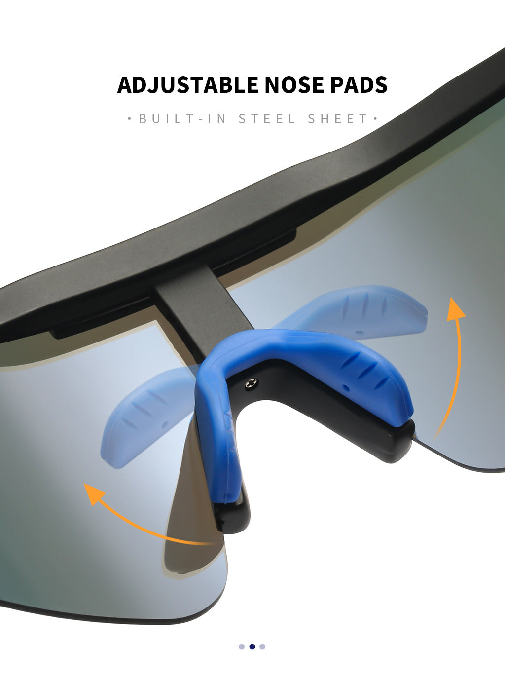 Orange Lenses With Black Temples Ultra-Light Polarized Sports Sunglasses - Wraparound Shield Design for Cycling & Outdoor Performance