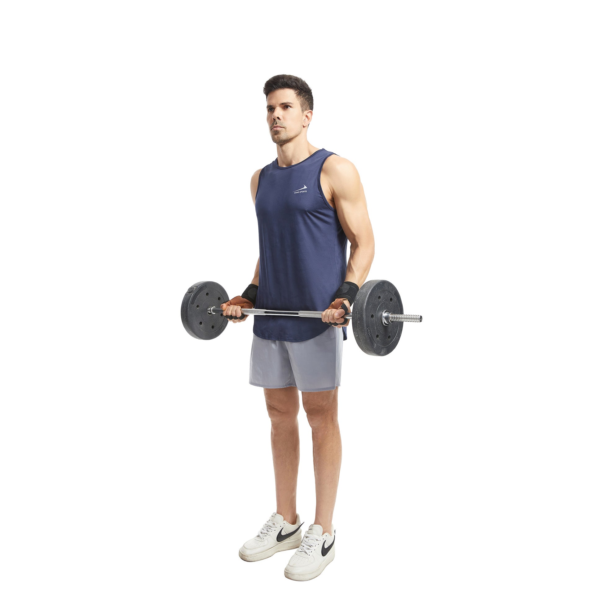 Size M Dark Brown Premium Cowhide Leather Weightlifting Gloves with Wrist Support - Non-Slip Grip, Breathable Fitness Workout Gloves for Gym, WODs, Dumbbells