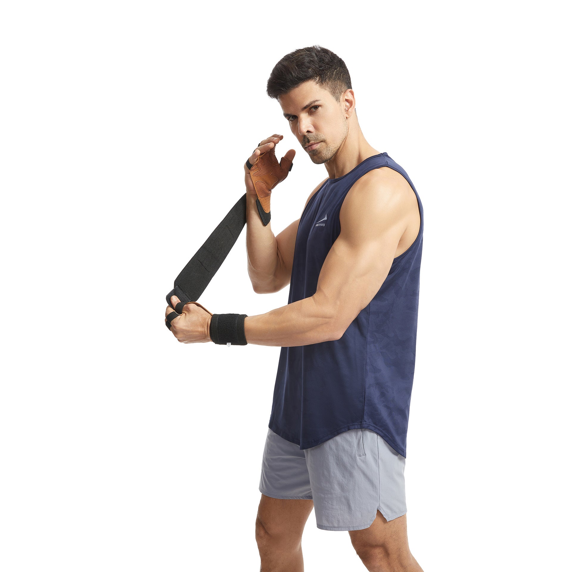 Size M Dark Brown Premium Cowhide Leather Weightlifting Gloves with Wrist Support - Non-Slip Grip, Breathable Fitness Workout Gloves for Gym, WODs, Dumbbells