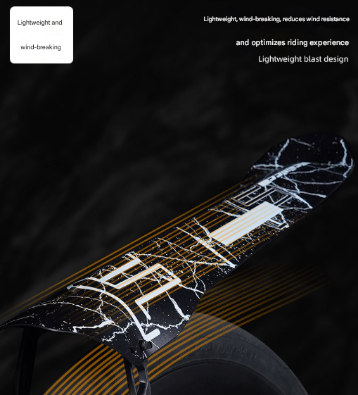 Style D Black and Pink Lightweight Bicycle Rear Mudguard - Adjustable PP5 Fender for MTB, Road & Folding Bikes (NOT for V-Brakes)