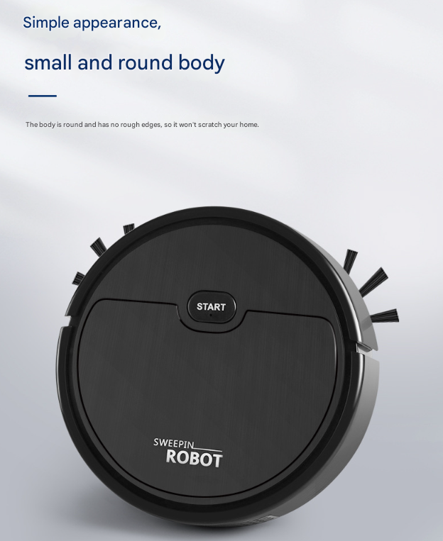 White 3-in-1 Smart Robot Vacuum Cleaner - Automatic Sweeping, Mopping & Suction for Hard Floors & Pet Hair
