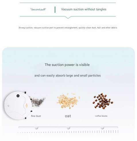 White 3-in-1 Smart Robot Vacuum Cleaner with Humidifying Mist & UV Light - Slim Automatic Sweeping & Mopping Robot