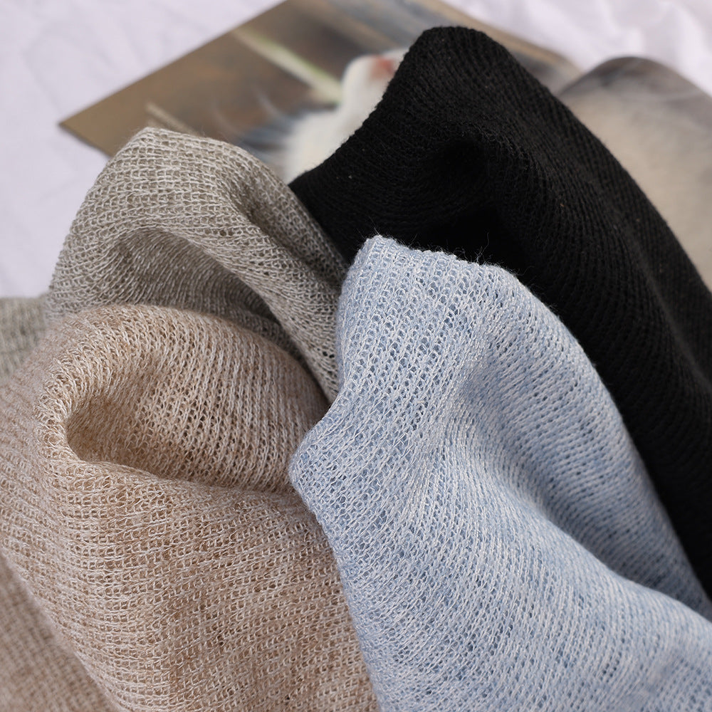 2PCS Beige Stylish Summer Breathable Bald Cap - Lightweight White Hair Cover for Women & Men (56-58cm)