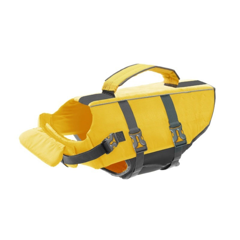 Yellow Adjustable Granby Dog Life Vest for Swimming