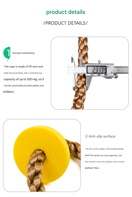 Red Clothdora Kids Disc Swing - Indoor/Outdoor Round Swing with Rope Climber