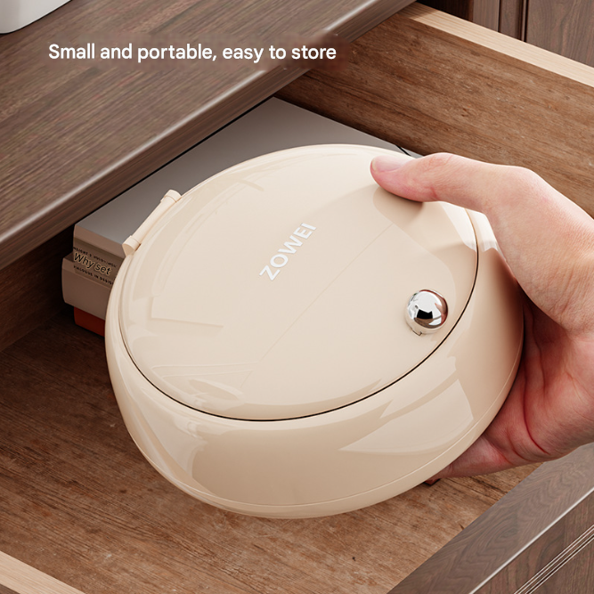 Cream color Modern Portable Sewing Kit - All-in-One Compact Organizer with Magnetic Pin Cushion for Home & Travel