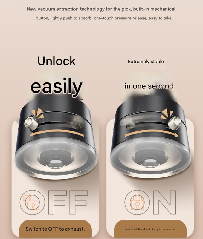 White Multi-Functional Vacuum Suction Cup Stand - Foldable, Extendable Kitchen Lazy Person's Dual-Sided Magnetic Phone Holder