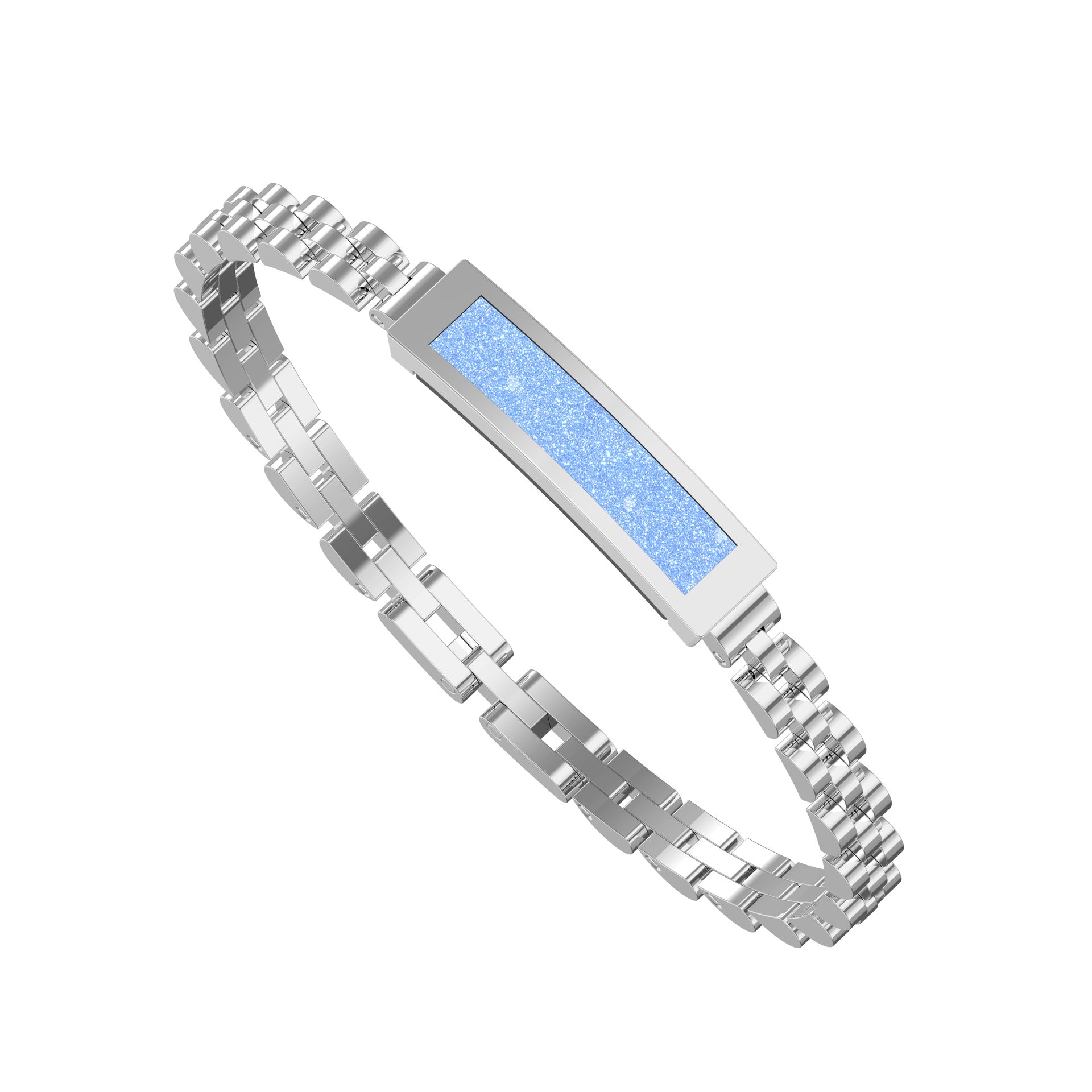Elegant Smart Fitness Tracker Bracelet - Heart Rate, Sleep & Activity Monitoring, IP68 Waterproof(Silver)