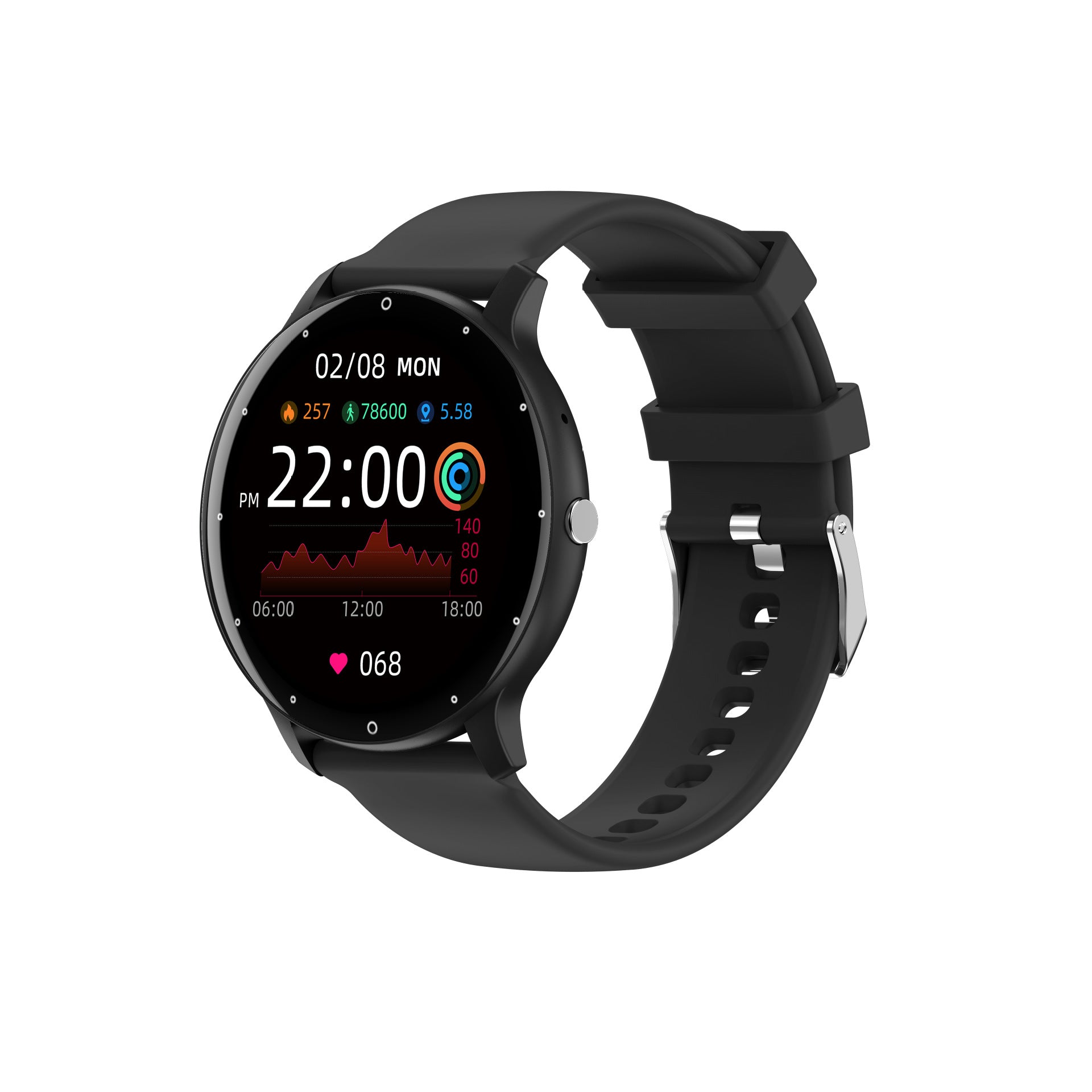 Feature-Rich Smartwatch: 1.28 HD Display Bluetooth Calling Extensive Sports Tracking (black)"