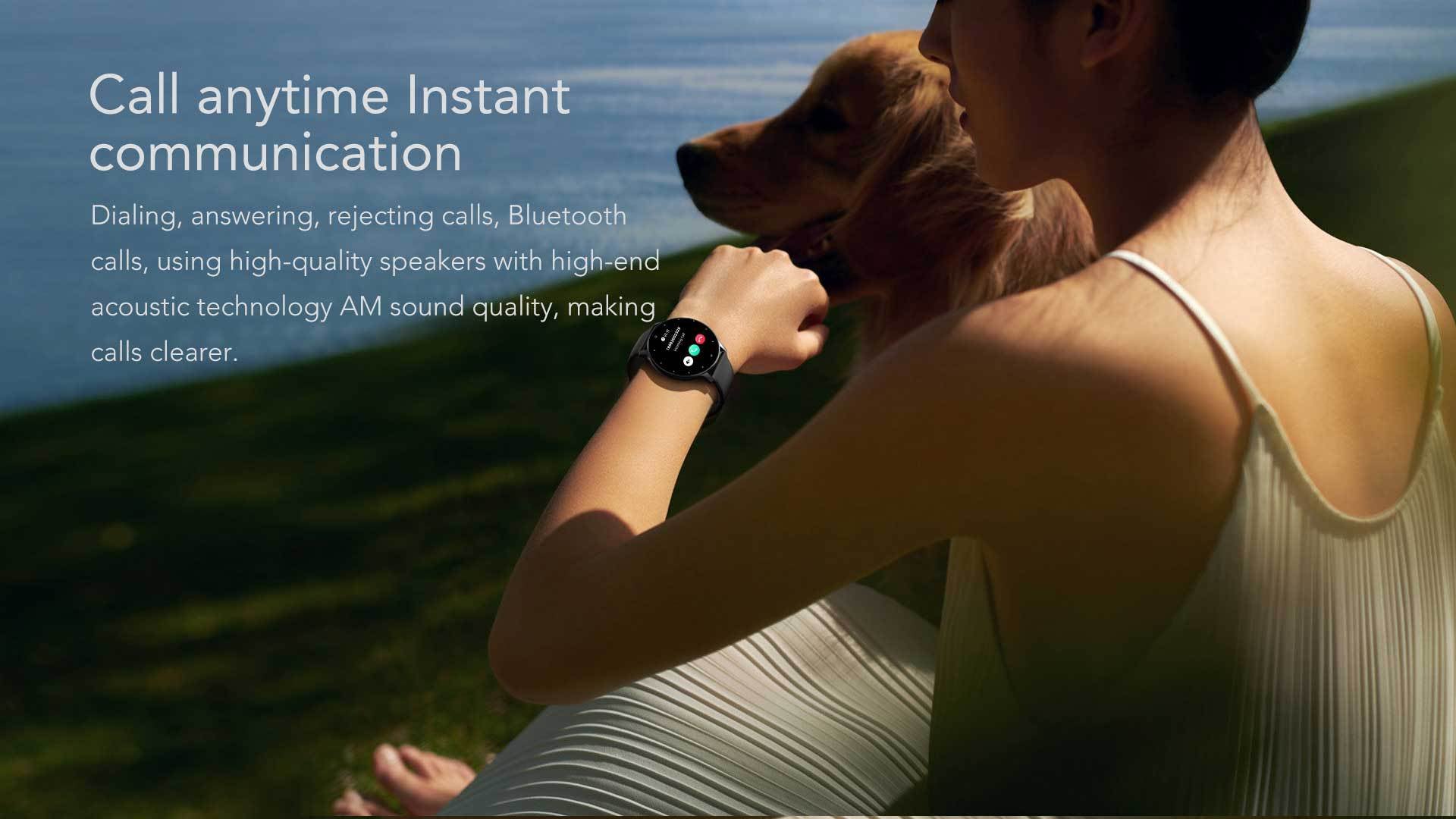 Feature-Rich Smartwatch: 1.28 HD Display Bluetooth Calling Extensive Sports Tracking (blue)"
