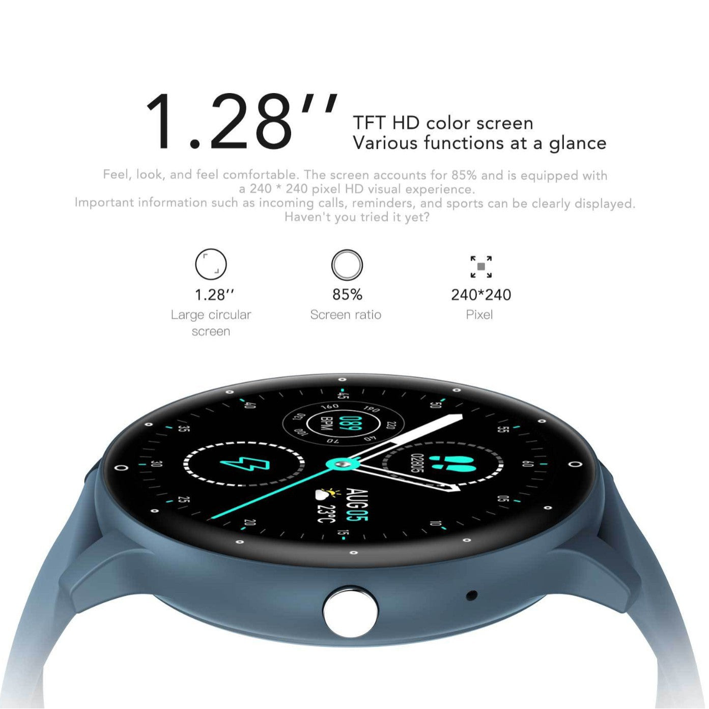 Feature-Rich Smartwatch: 1.28 HD Display Bluetooth Calling Extensive Sports Tracking (pink)"