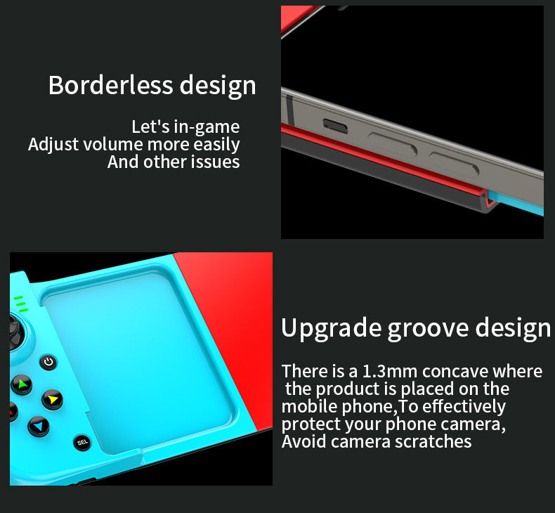 Portable Telescopic Mobile Game Controller - Bluetooth 5.0, iOS/Android/PC Compatible, 400mAh Battery(blue)