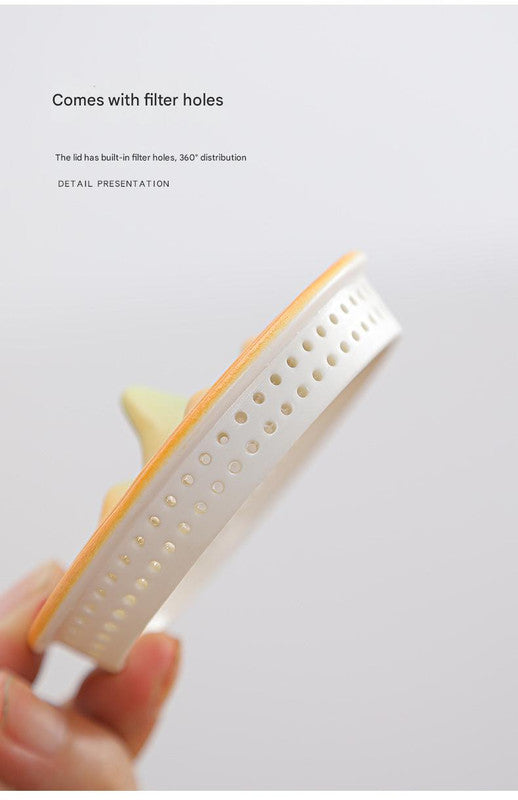 Portable Ceramic Tea Set for Travel - Quick Gaiwan with 3 Cups & Carrying Case(White)