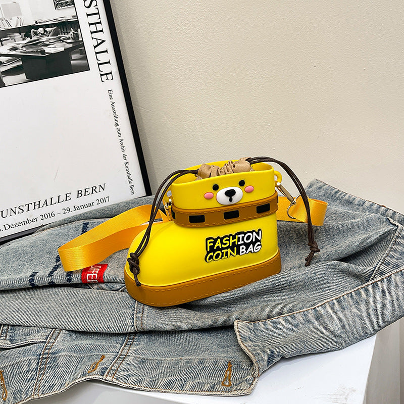 Adjustable Silicone Crossbody Bag - Multi-Way Lightweight Purse with Spacious Design(yellow)