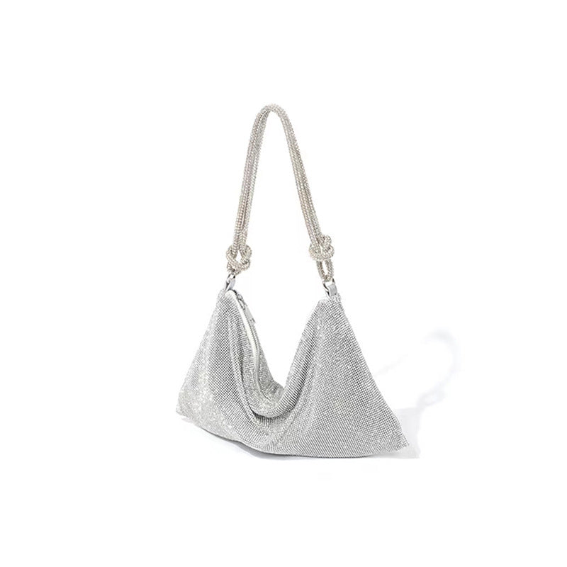 Modern Handbag - Elegant with Decorative Accents(silver)