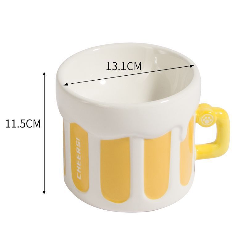 Premium Elevated Pet Bowl with Ergonomic 15° Tilt & Large Capacity(Beer Bowl)