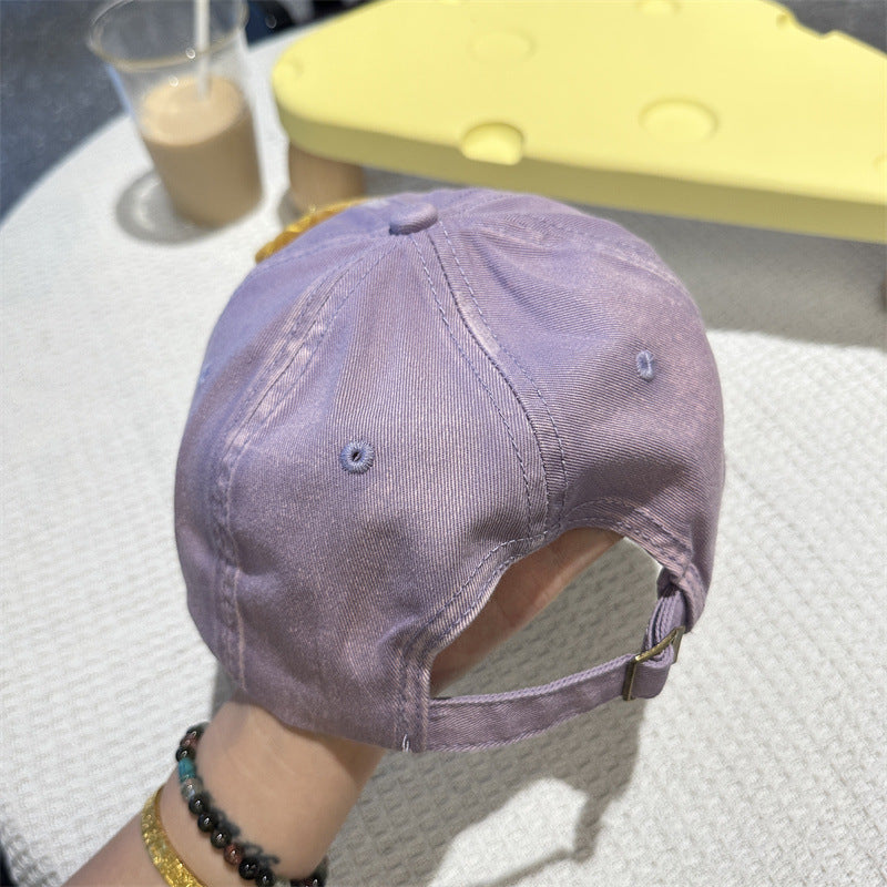 Adorable Cartoon Cat & Stars Baseball Cap - 100% Cotton, Adjustable Fit, Sun Protection(pink)