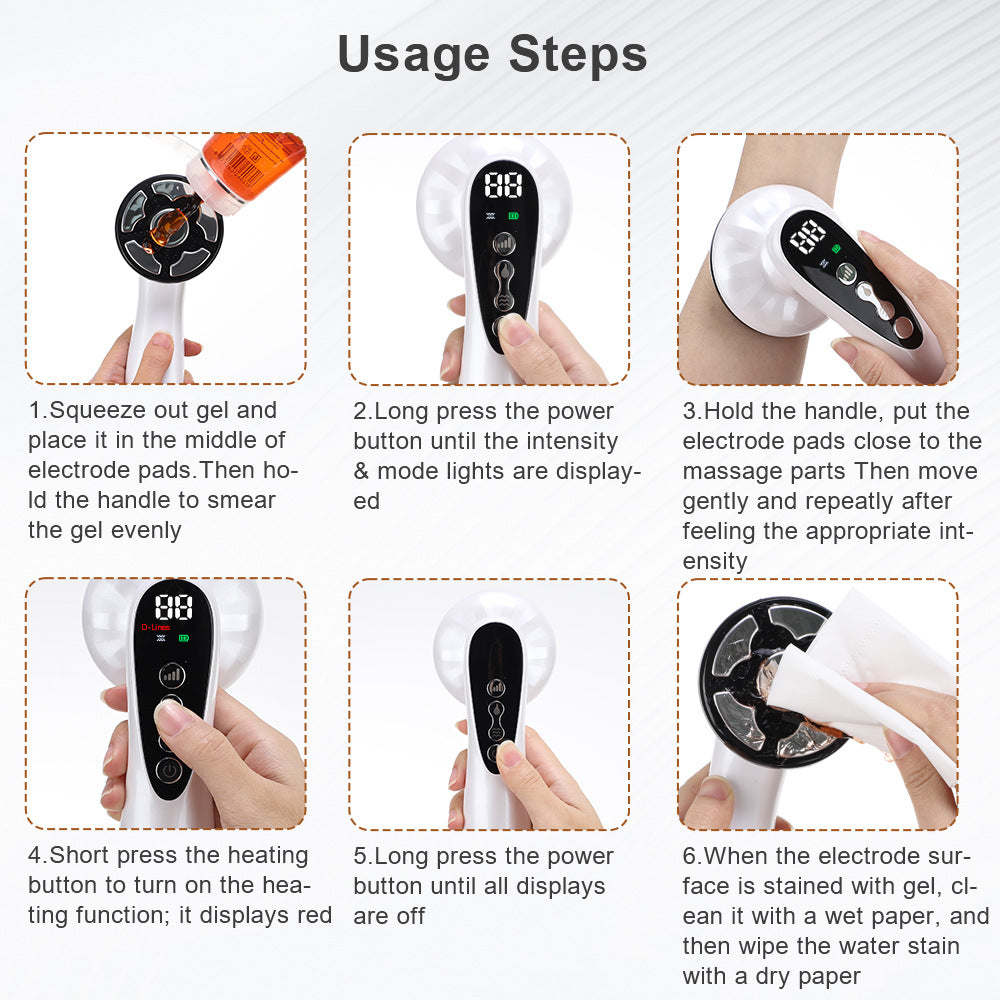 Advanced Multi-Technology Body Contouring Device - 5-in-1 Skin Firming, Muscle Toning & Rejuvenation Tool(White)