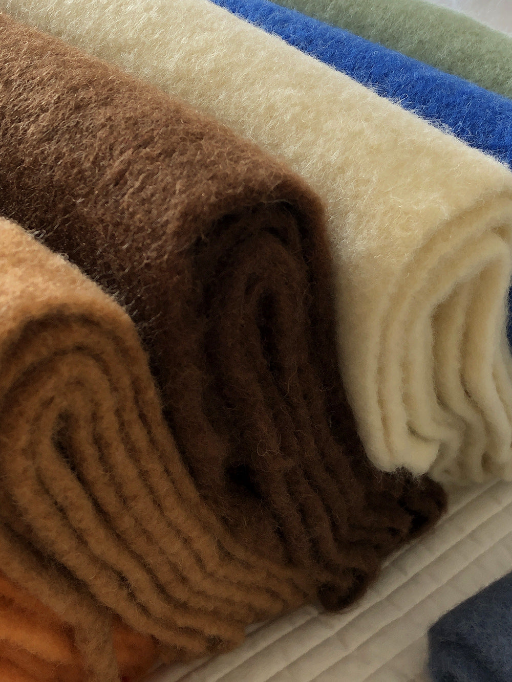 2pc Luxuriously Soft Winter Scarf with Tassel Fringe - Ultra Cozy & Warm Neck Wrap(Brown)