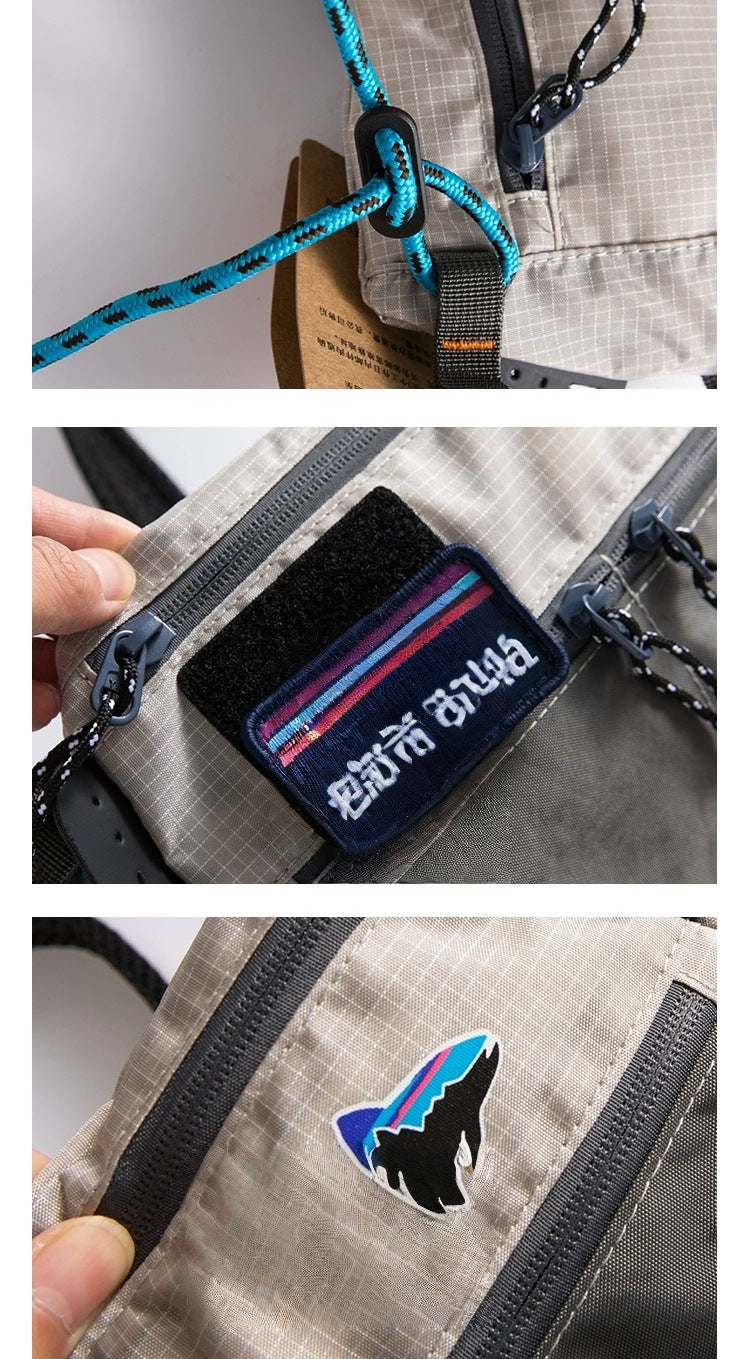 Waterproof Outdoor Crossbody Bag - Lightweight Polyester with Adjustable Strap & Multiple Pockets(Blue)