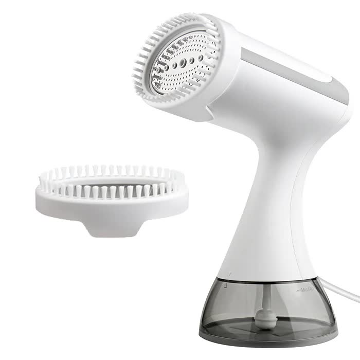 White Powerful 1500W Handheld Garment Steamer - Portable Clothes Wrinkle Remover with Fast-Heat Technology and 350ml Tank for Home & Travel