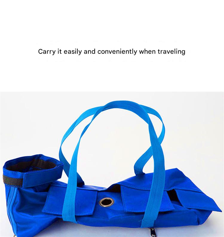 Size S Yellow Multi-Functional Cat Grooming Bag - Anti-Scratch Restraint Pouch for Nail Trimming and Vet Visits