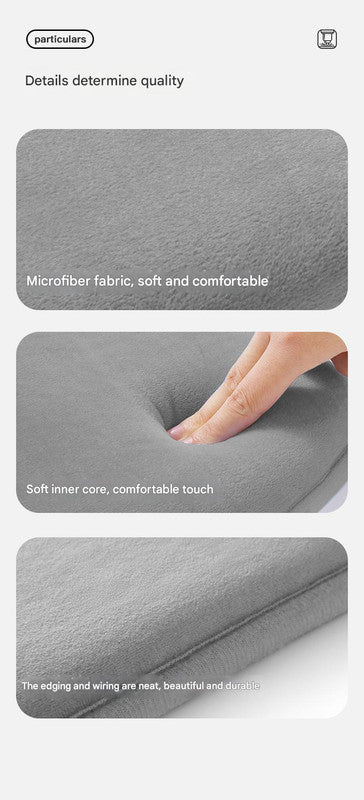 Memory Foam Student Seat Cushion - Pressure Relief, Non-Slip with Adjustable Straps for Healthy Posture(Rocket Pink 36x34cm)