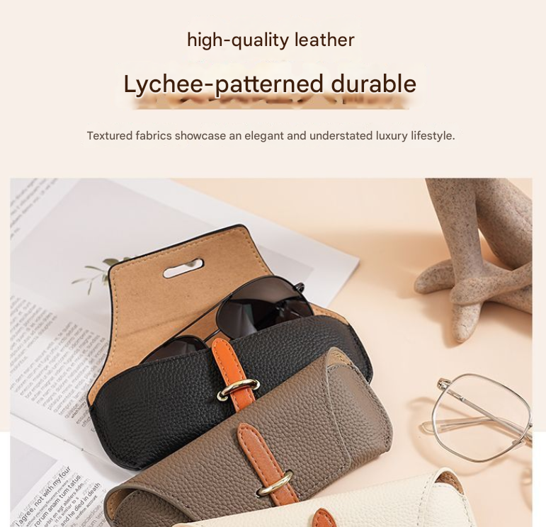 3 Pack Black Chic Portable Glasses Case Set - Anti-Pressure Sunglass & Myopia Eyewear Protectors