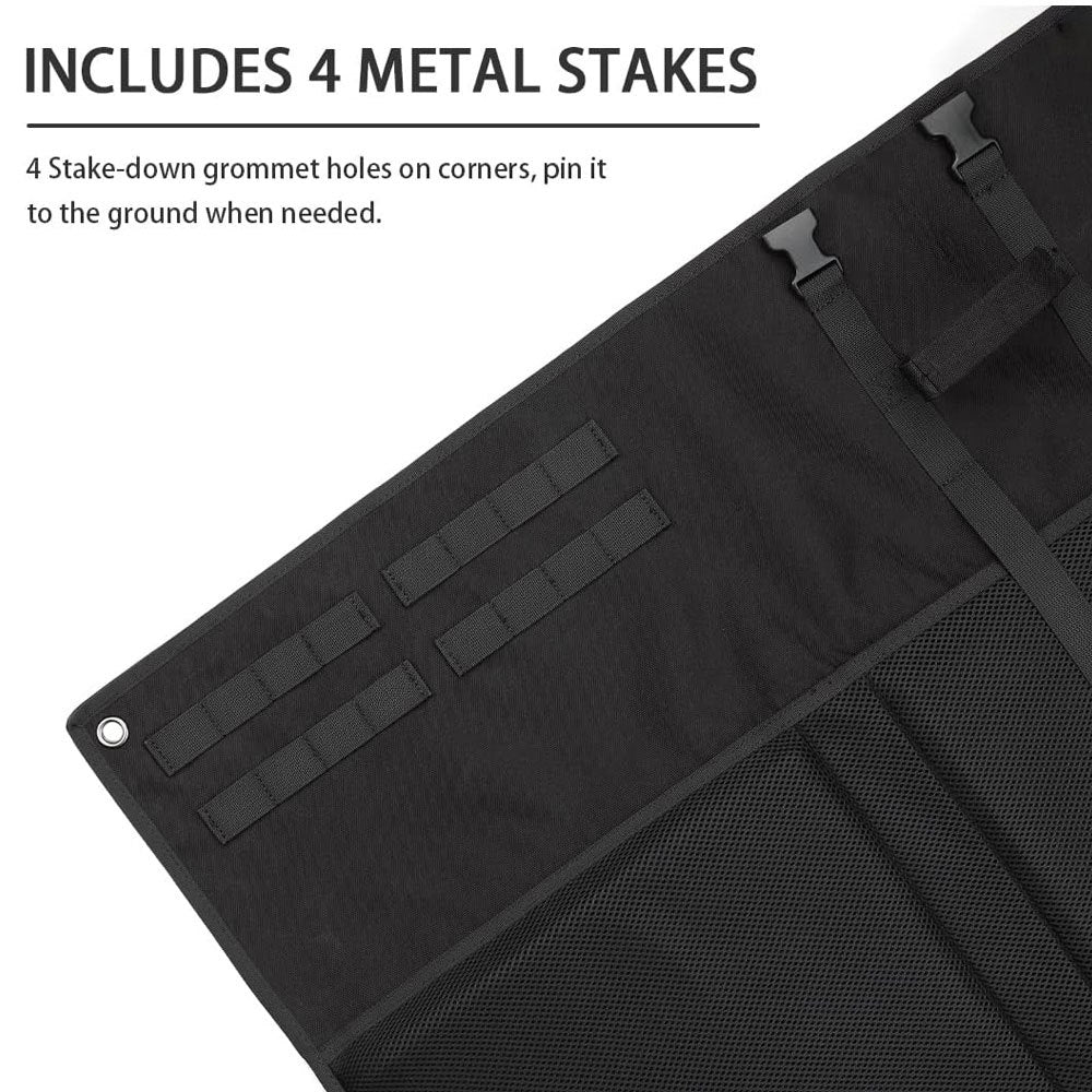 Khaki Portable Outdoor Tactical Shooting Mat - Field Training, Camping, Picnic & Moisture-Proof Nap Pad (200x73 cm / 78x28.5 inches)