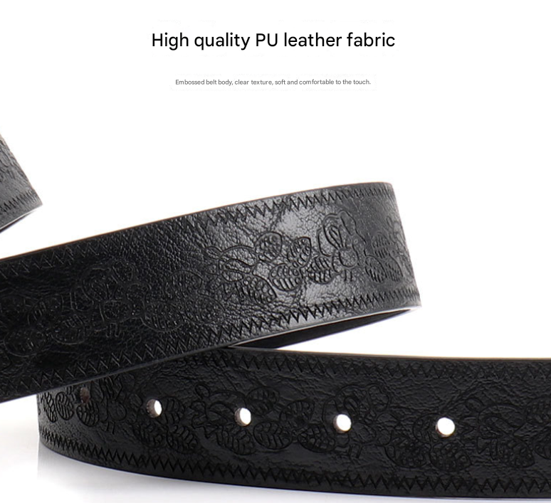 Brown Women's Western Style Embossed Belt 2 Pack Vintage PU Leather Waistband with Antique Silver Buckle for Jeans and Dresses Y2K Fashion
