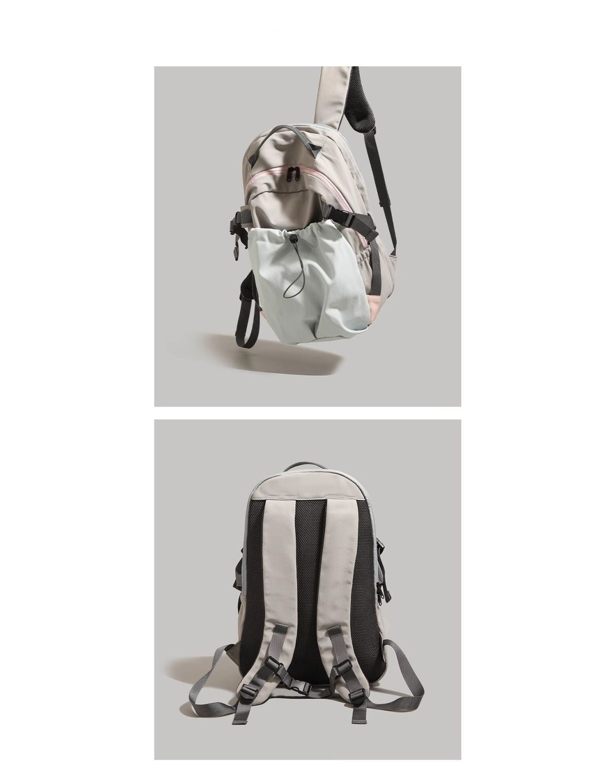 Green Minimalist Laptop Backpack Large Capacity 43cm for Men and Women - Unisex Casual School Bag for Uni and Work