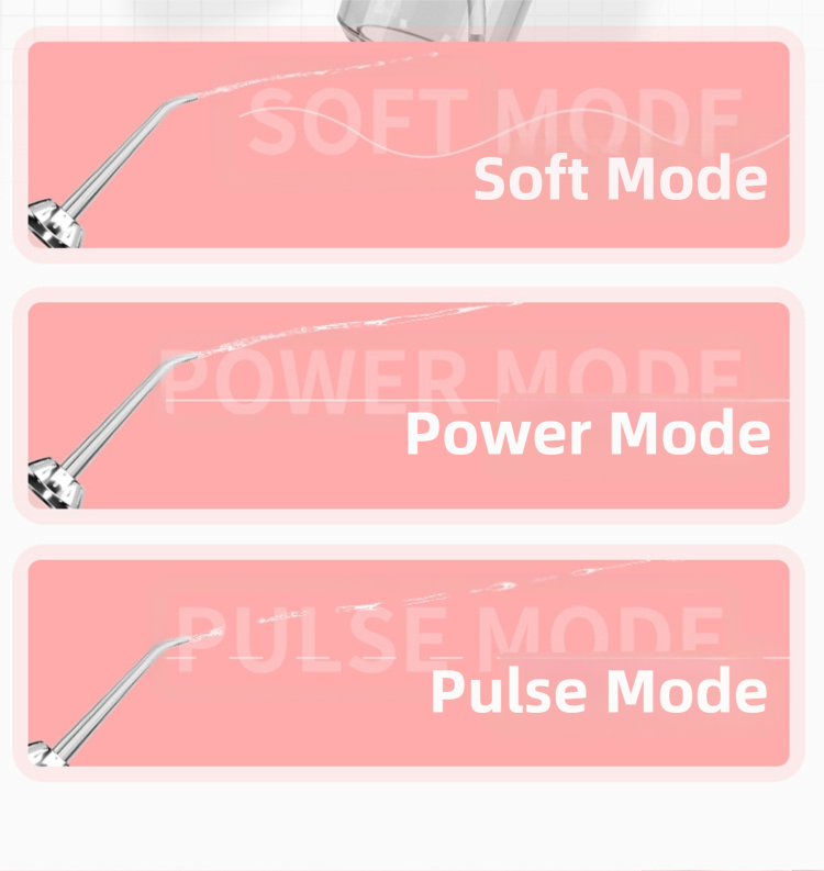 Green Cordless Water Flosser, USB Rechargeable with 4 Tips