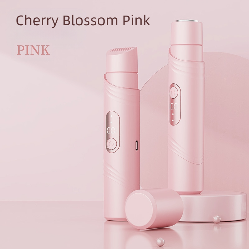 Pink Lectric Bikini Trimmer for Women, 1 Set Rechargeable 2 in 1 Body & FacialHair Removal