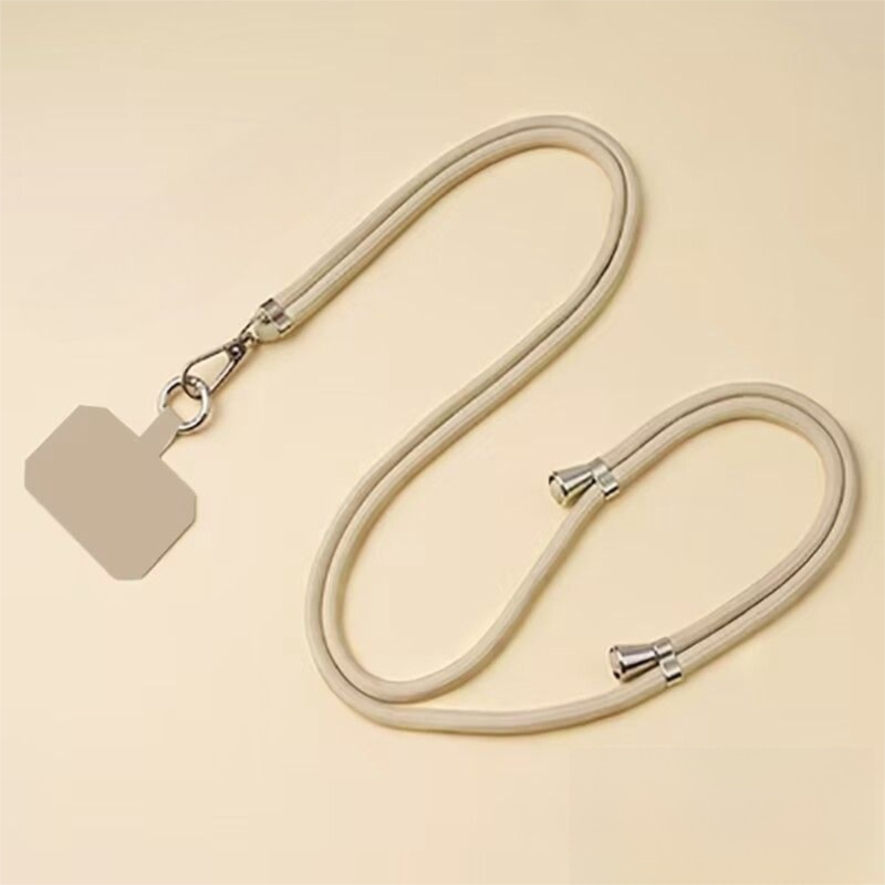 3-Pack Adjustable Khaki Crossbody Phone Lanyards – Dual Wear Modes, Two-Ways of Hanging,Ultra-Slim 0.6mm Patch