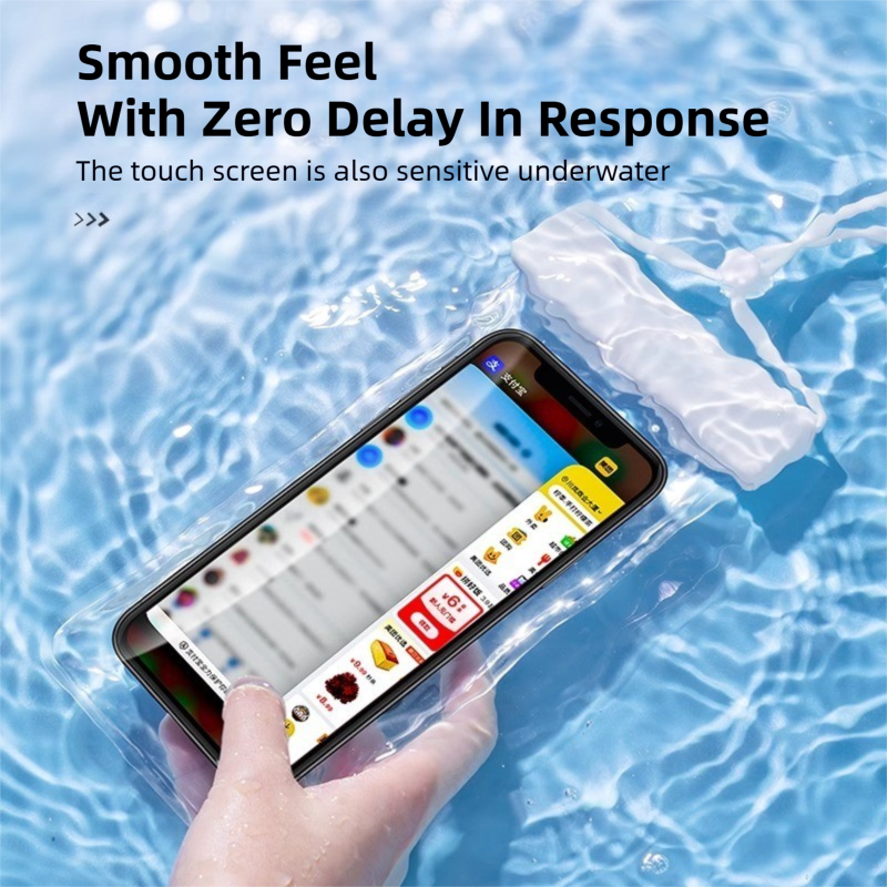 3-PCS Pink IPX8 Waterproof Phone Pouch(19×11 CM) - Universal Touch Screen & Underwater Photo Case for Swimming, Snorkeling, and Beach