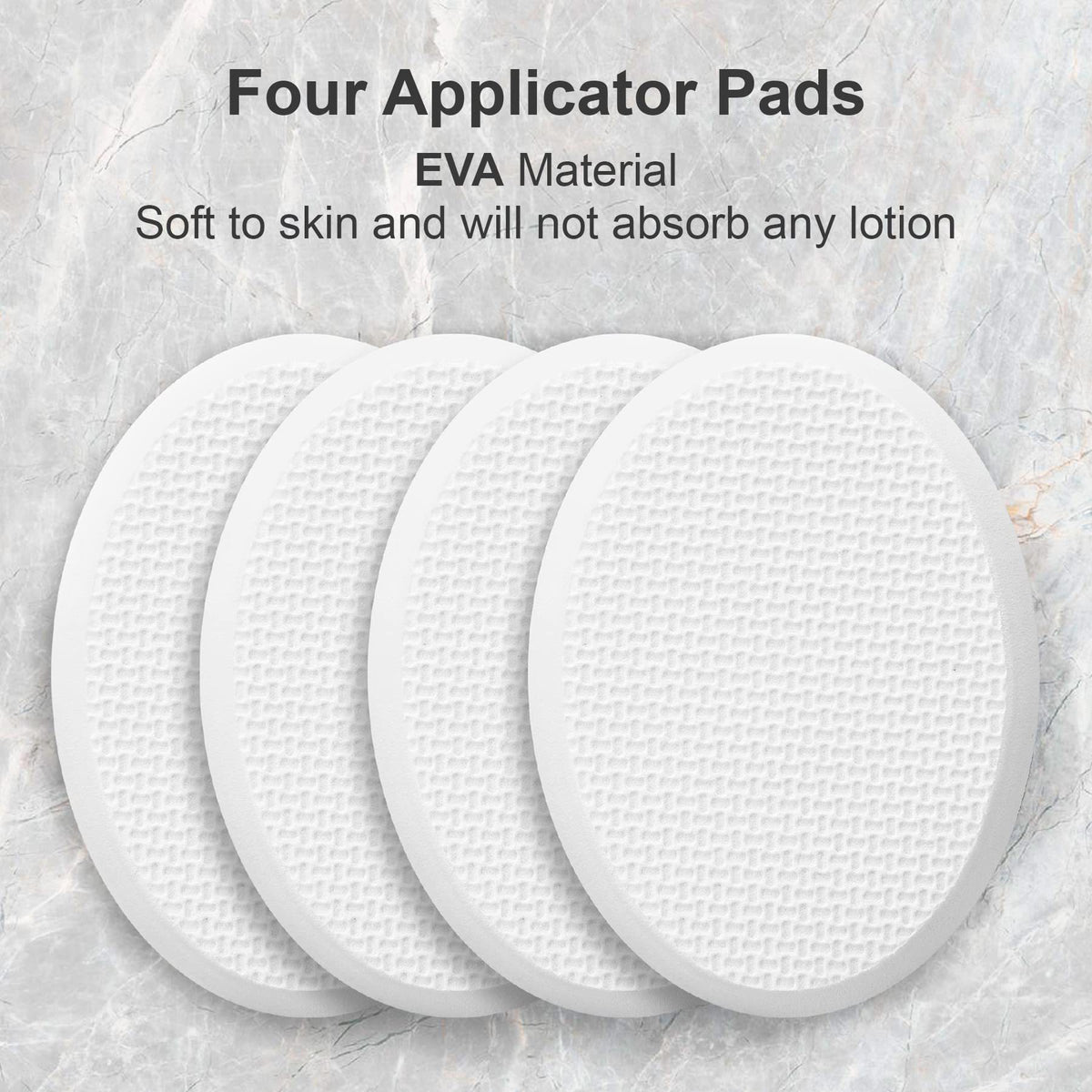 Long Handle Bath Gentle Body Scrubber Set - Non-Slip Grip Back Brush with 4 EVA Exfoliating Sponge Heads