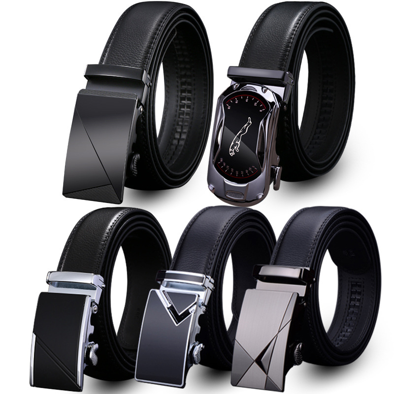Valentine's Day Gift - Premium Men's Genuine Leather Automatic Buckle Belt - Business & Casual(Style 4)