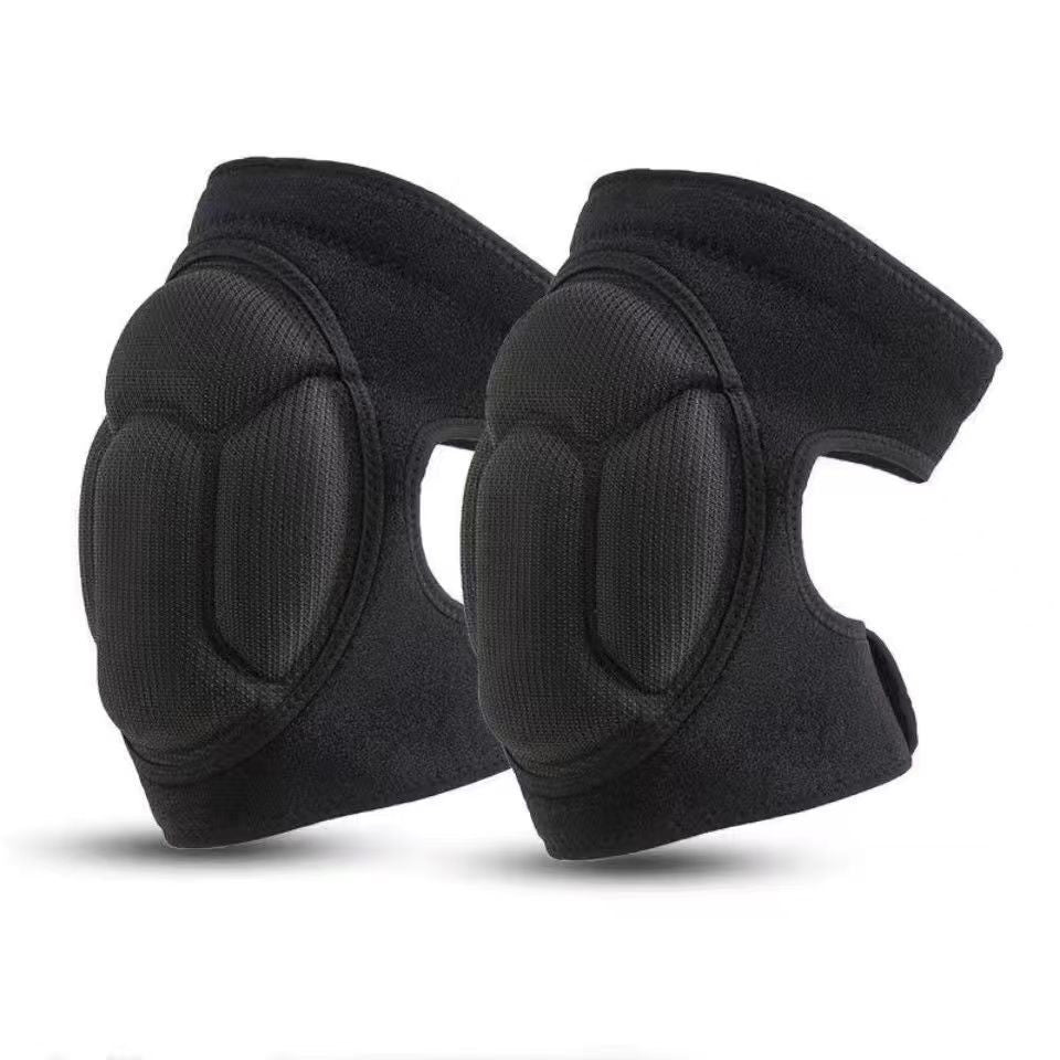 2 Pack Black Thick EVA Foam Knee Pads Anti-Slip Breathable Sponge Knee Guards for Gardening Flooring Dance Volleyball & Work Impact Protection(Size M)