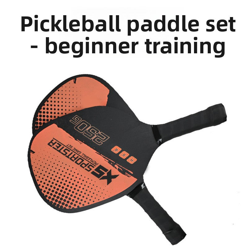 Red Pickleball Paddles Set of 2 Lightweight Wood Rackets with 4 Pickleballs and Carry Bag Outdoor Sports Equipment for Beginners