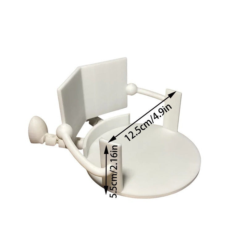 2-PCS Black Novelty 3D Printed Reading Figure Toilet Roll Holder Fun Desktop Paper Stand Ornament for Bathroom Decor Unique Gift for Australian Homes