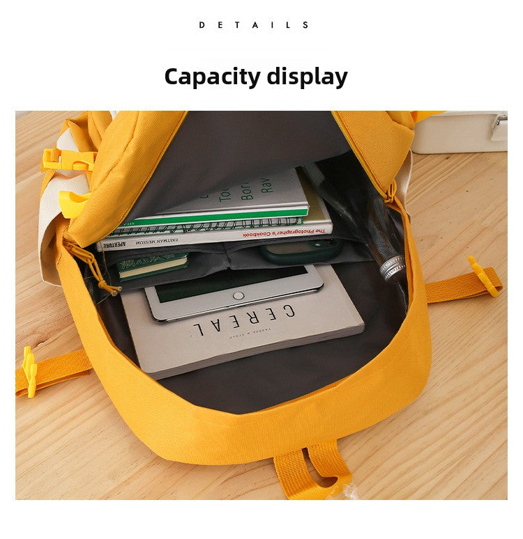 5 Piece Aesthetic School Backpack Set Purple Oxford Fabric Fits 14 Inch Laptop