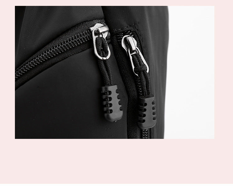 Large Drawstring Backpack Waterproof Gym Bag Lightweight Sports Sackpack with Zipper Pockets for Travel and Swimming Gray