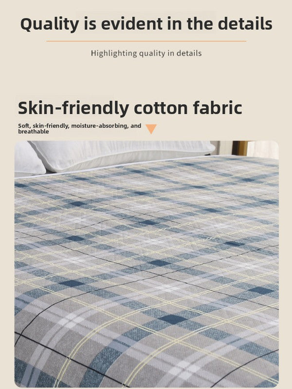 Washable Incontinence Bed Pad 115x200cm Reusable Waterproof Mattress Protector with Non-Slip Backing 4-Layer Absorbent Underpad for Elderly and Adults Smoky gray