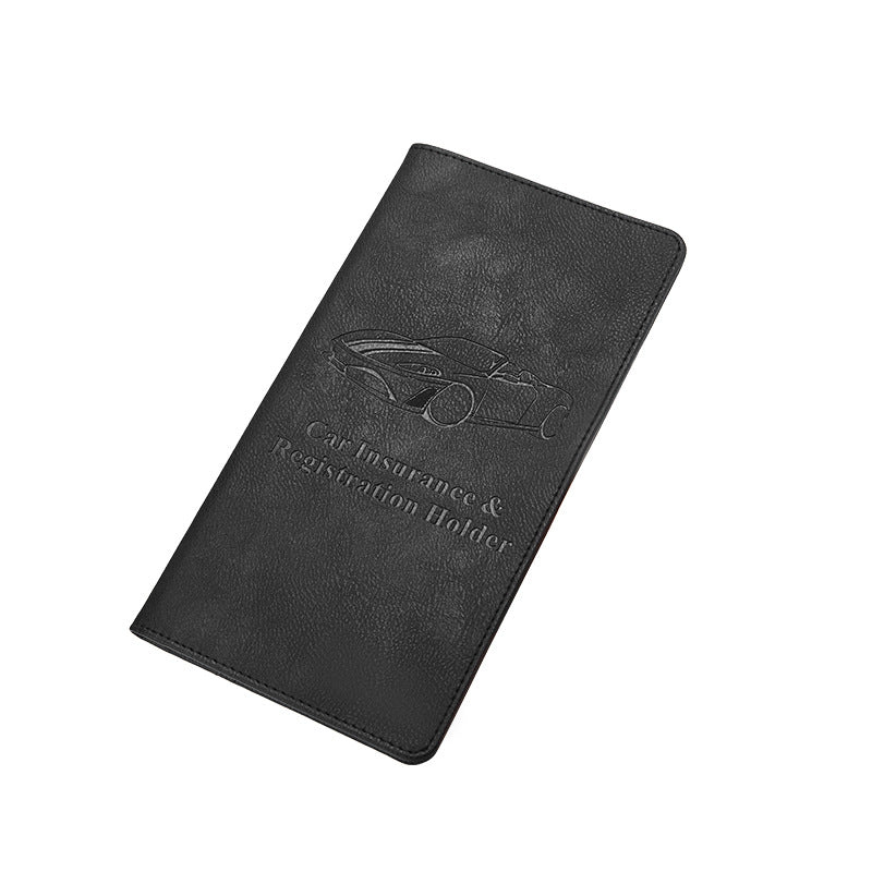 Car Registration and Insurance Holder Rose Red Glitter - Bling Vehicle Document Wallet - Slim Glove Box Organiser for Rego Papers, Logbook & ID Cards - Sparkle Pink PU Leather