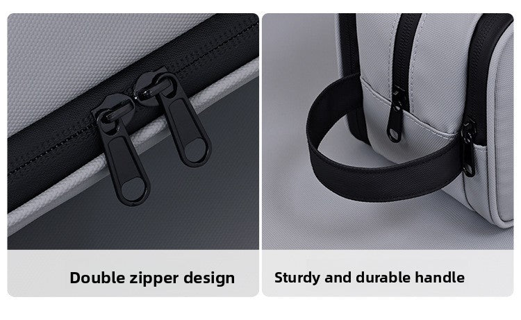 Large Waterproof Men's Toiletry Bag 3-Layer Travel Dopp Kit with Wet Dry Separation Portable Shower Organiser for Gym Business & Holiday Black