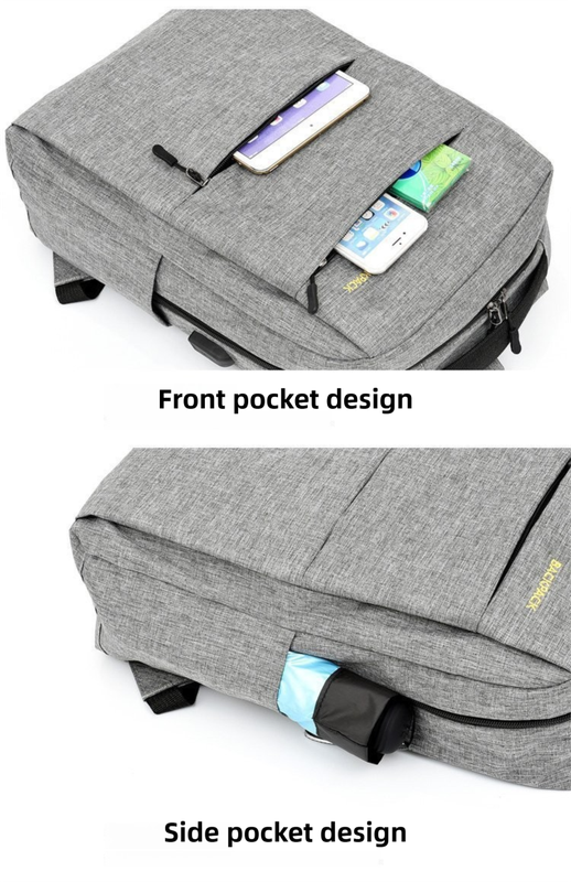 Blue 3-PCS Multi-Functional & Lightweight Backpacks Set for Students - Large Capacity Durable Travel Daypack with USB Charging Port, Fit in 14-Inch Laptop Bag