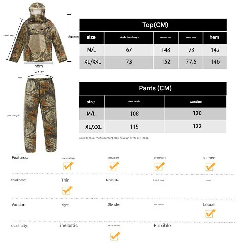 Desert Digital Camouflage Mosquito Repellent Suit Ultra-Fine Mesh Hooded Ghillie Suit for Outdoor Hunting Camping Fishing and Beekeeping(XL/XXL)