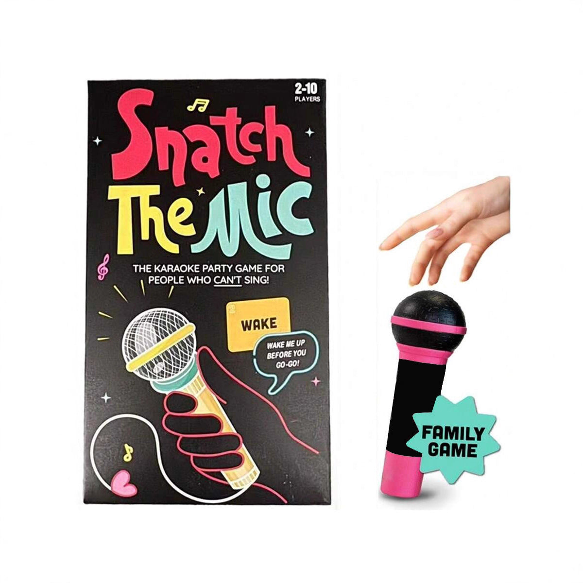 Snatch The Mic Music-Party Game - High-Energy Family & Social Interactive Game for All Ages
